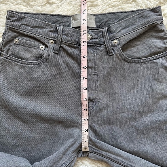 Everlane Jeans The 90's Cheeky Organic Cotton Non-Stretch Denim Gray Crop 28 - Picture 11 of 12